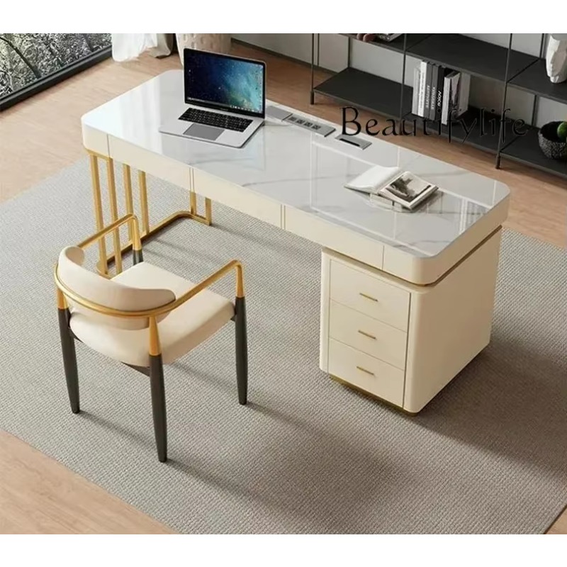 Office Furniture Jb - โต๊ะคอมพิวเตอร์เหล็ก JB Aesthetic สำหรับเล่นเกมส์ โต๊ะทำงานมุมห้องนอนแบบพกพาพร้อมลิ้นชัก เฟอร์นิเจอร์ทันสมัยไม่ซ้ำใคร