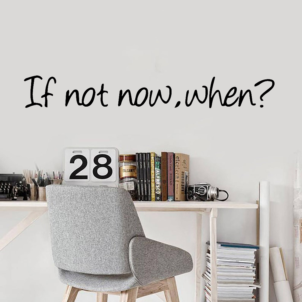 Office Furniture Now - Office Wall Decals ถ้าตอนนี้แรงบันดาลใจวลีบ้านตกแต่งห้องนั่งเล่นไวนิล Teen Room