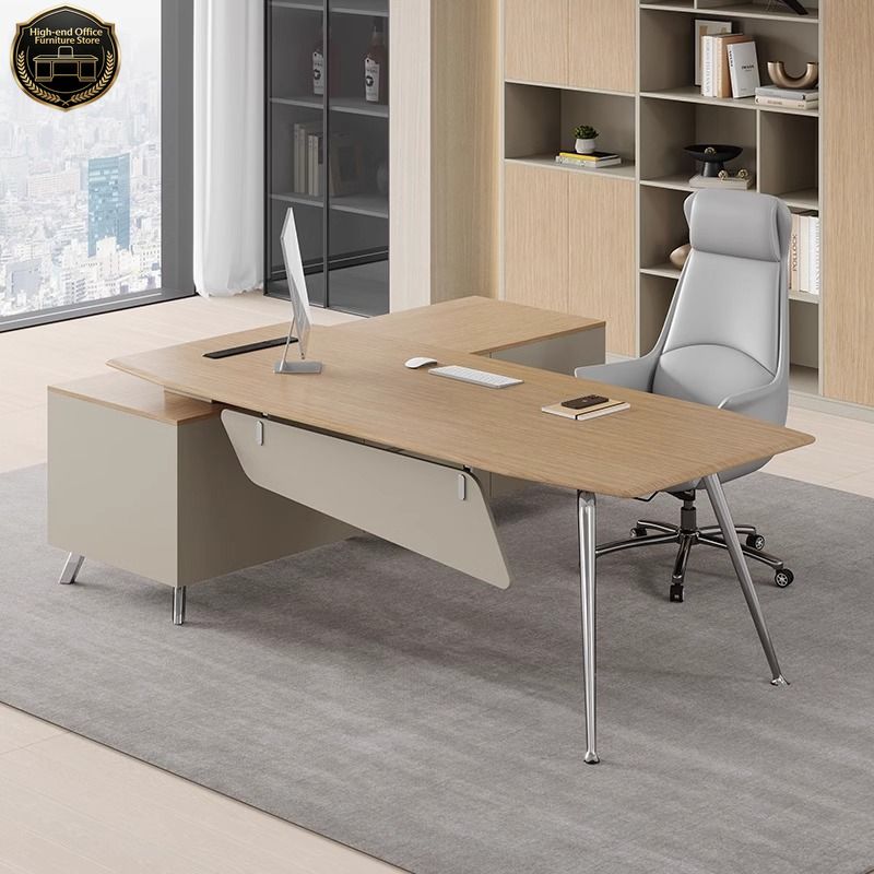Office Furniture Now - โต๊ะผู้บริหาร ชุดโต๊ะและเก้าอี้สำนักงาน ดีไซน์เรียบง่าย ตอนนี้เป็นโต๊ะผู้จัดการสำนักงาน โต๊ะผู้บริหารคนเดียว โต๊ะคอมพิวเตอร์สำหรับใช้ในบ้าน