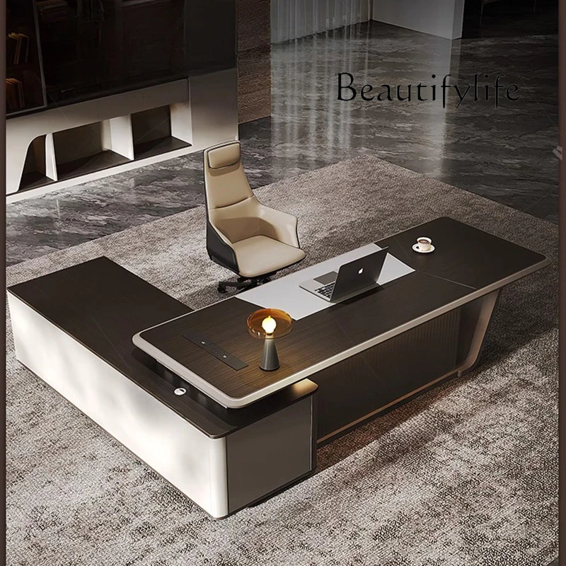 Office Furniture Jb - โต๊ะทำงานสำนักงานทันสมัย JB Asthetic พร้อมลิ้นชัก รูปทรงตัวแอล ปรับระดับได้