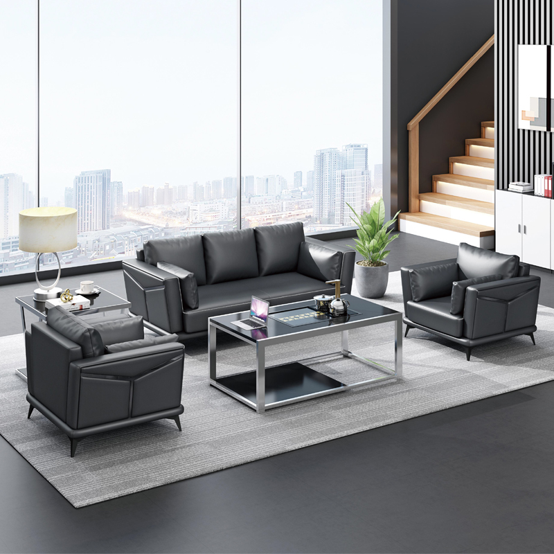 #   ชุดโซฟาหนังสีดำสำหรับหลายค - Office Furniture Group บทวิจารณ์และราคา