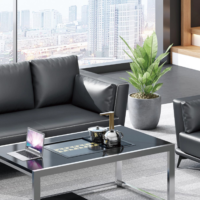 #   ชุดโซฟาหนังสีดำสำหรับหลายค - Office Furniture Group บทวิจารณ์และราคา