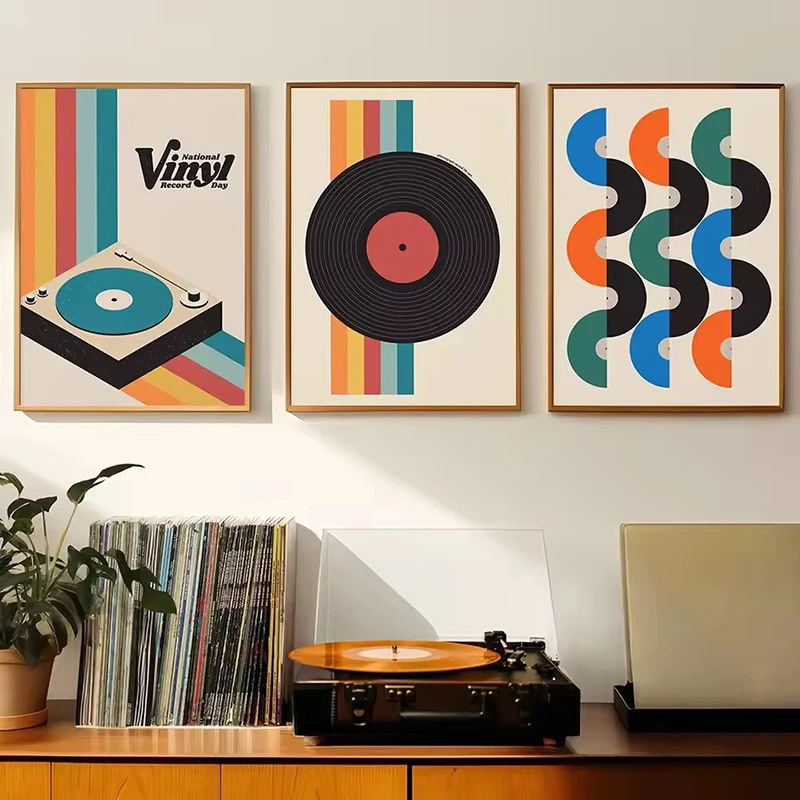 แผ่นเสียงไวนิลสไตล์มิดเซ็นจูรี - Office Furniture And Design บทวิจารณ์และราคา